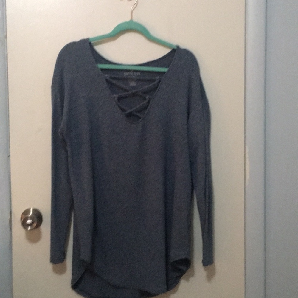 Soft and sexy criss cross tunic